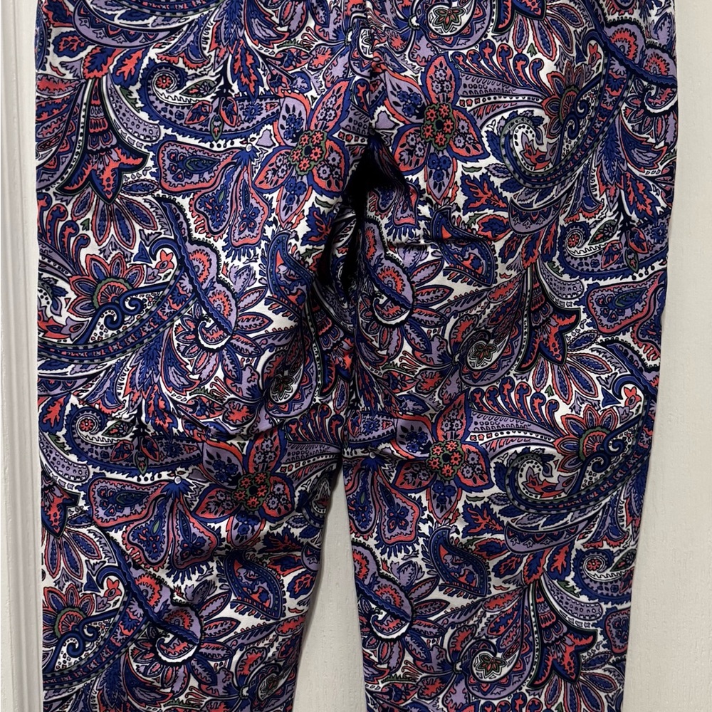 Isaac Mizrahi Multicolor Paisley Pants